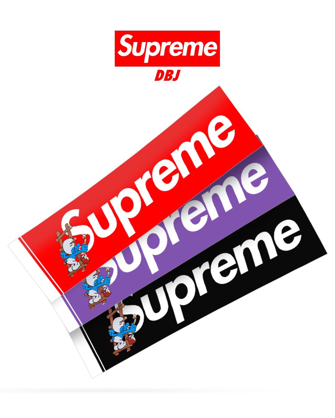 Detail Smurf Box Logo Sticker Nomer 7