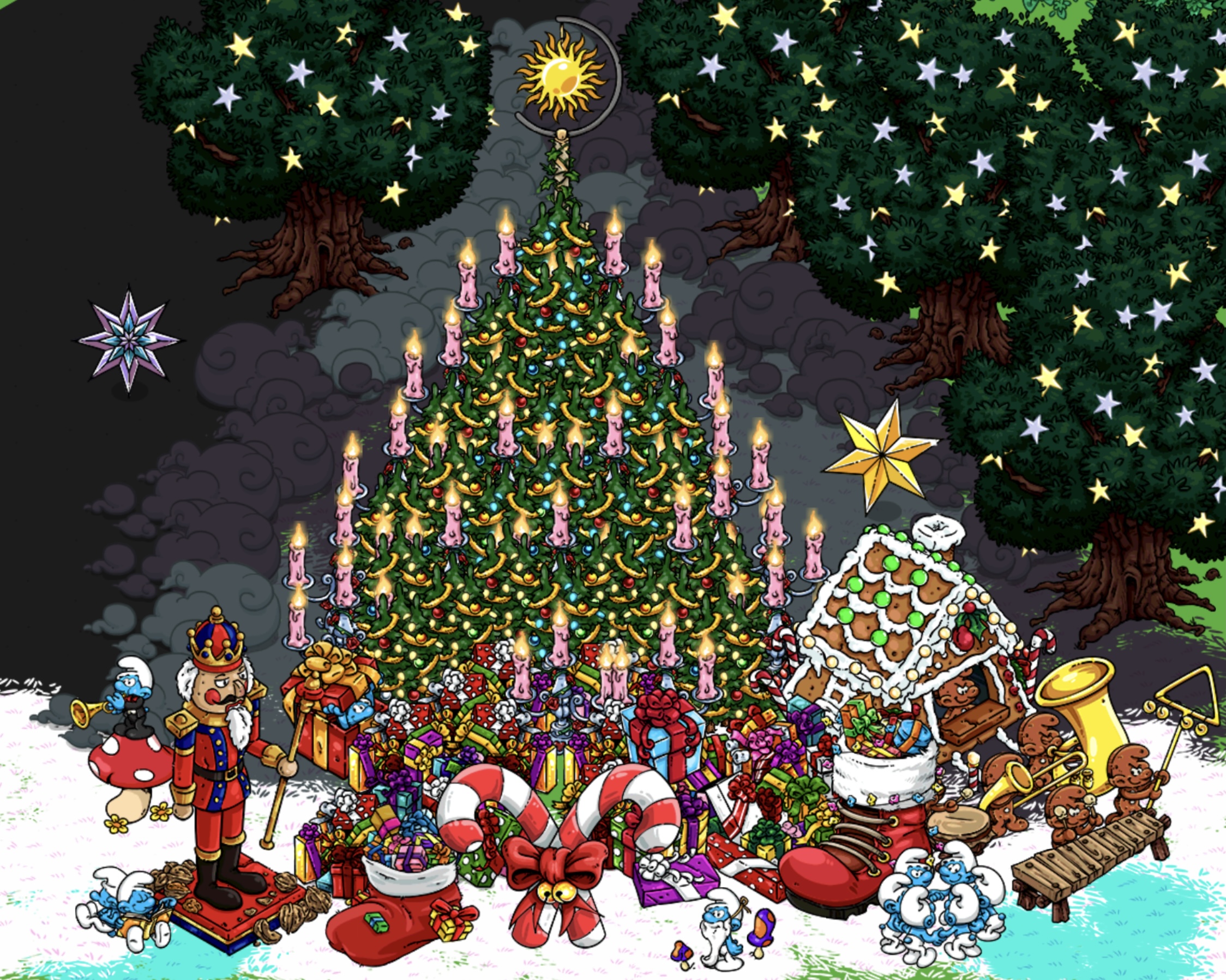 Detail Smurf Christmas Tree Nomer 37