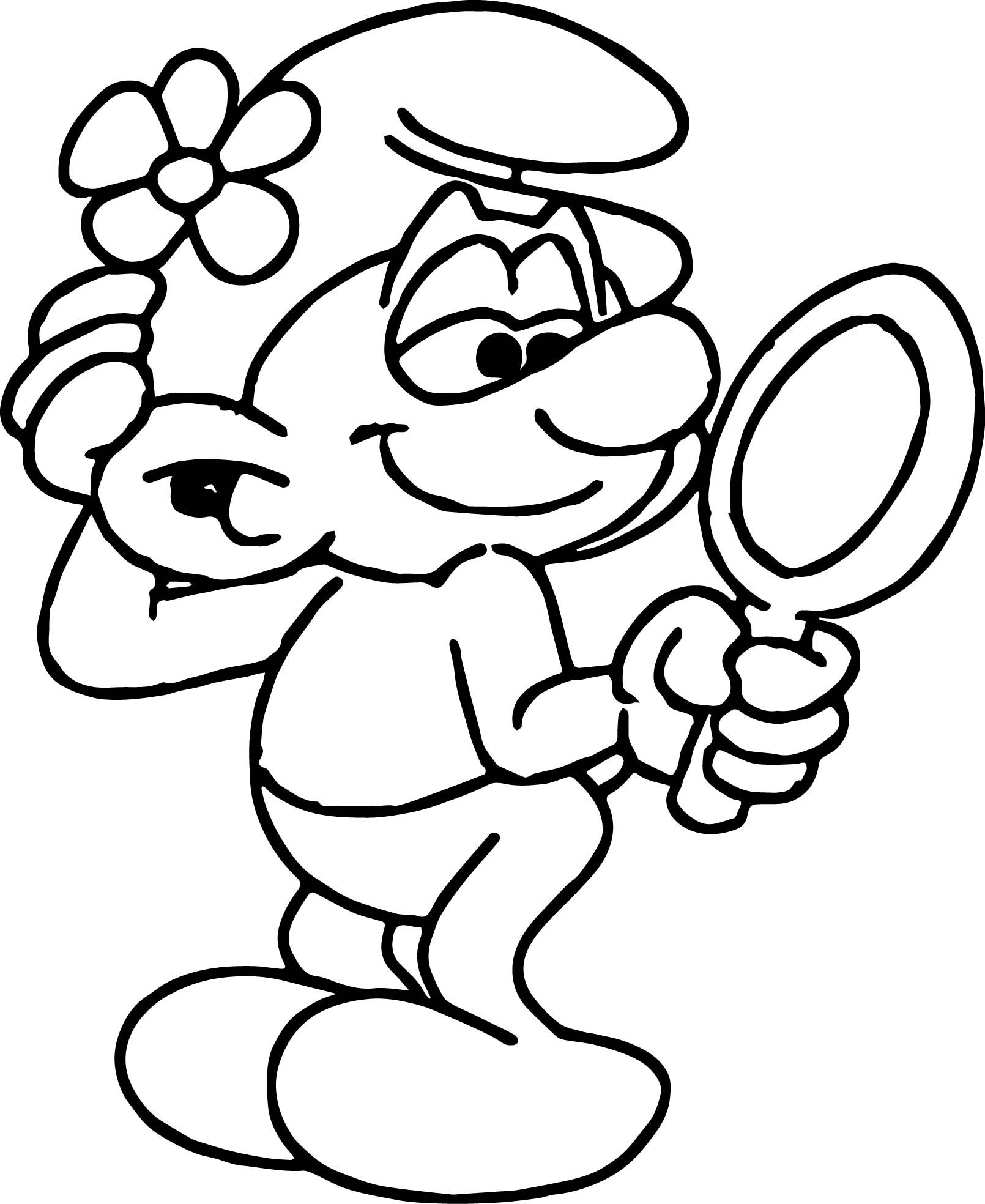 Detail Smurf Coloring Pages Nomer 17