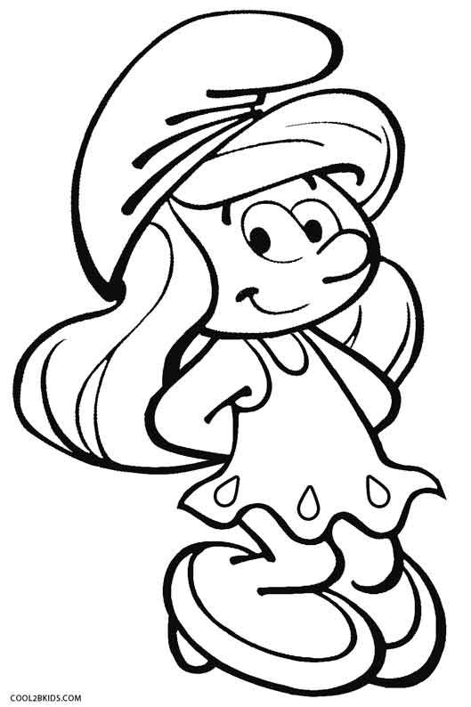 Detail Smurf Coloring Pages Nomer 4