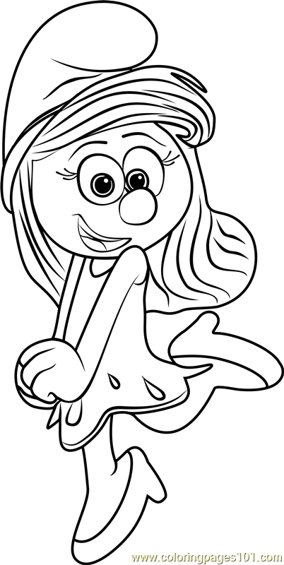 Detail Smurf Coloring Pages Nomer 34