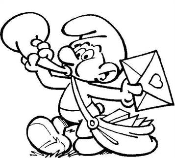 Detail Smurf Coloring Pages Nomer 37