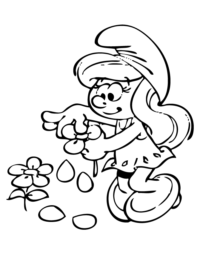 Detail Smurf Coloring Pages Nomer 43