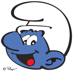 Detail Smurf Logo Nomer 8