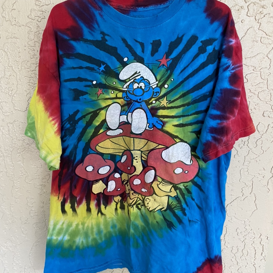 Detail Smurf Mushroom Shirt Nomer 37