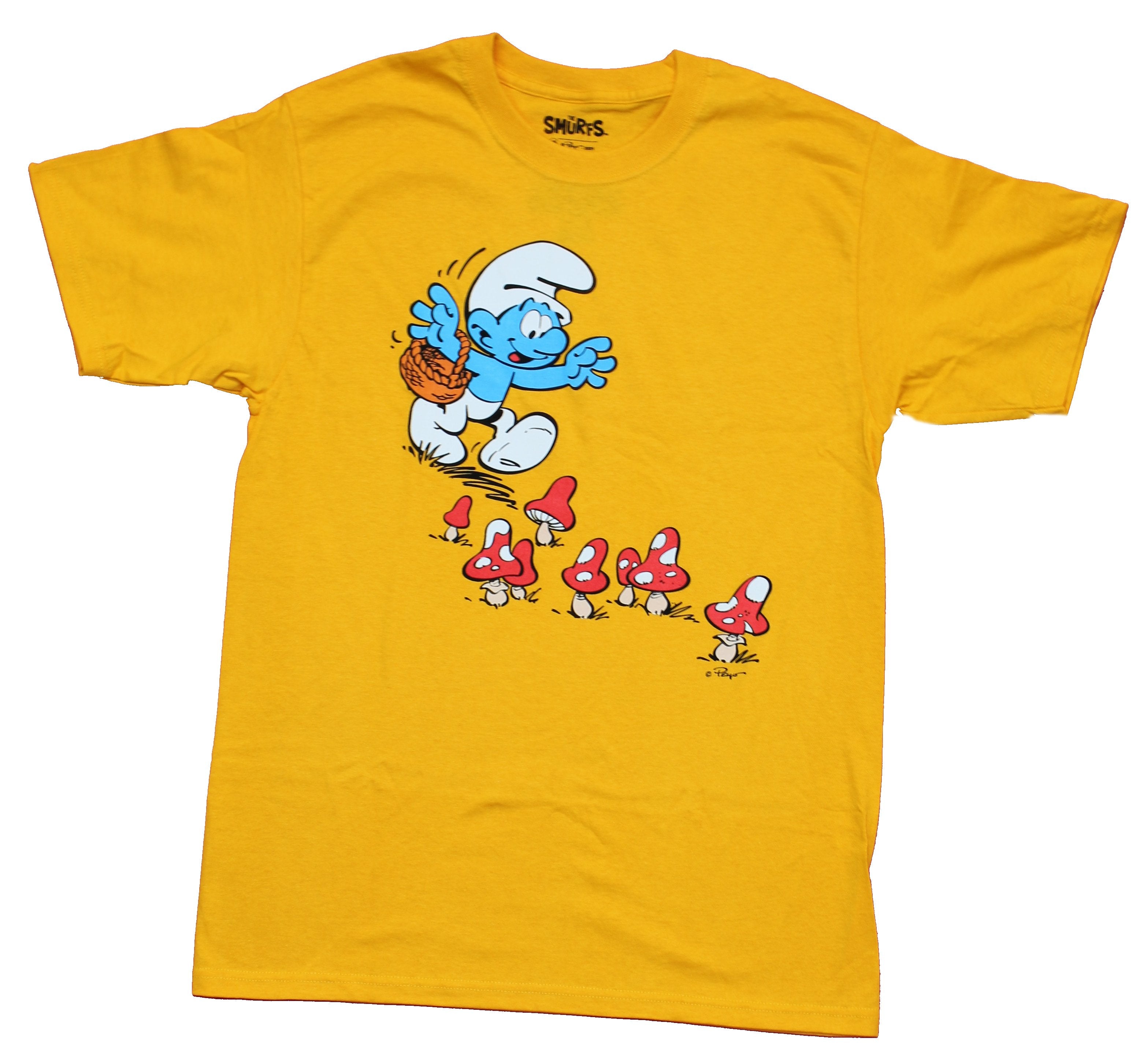 Detail Smurf Mushroom Shirt Nomer 41