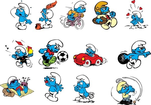 Detail Smurf Vector Nomer 2