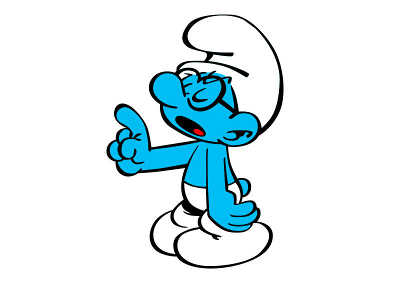 Detail Smurf Vector Nomer 4