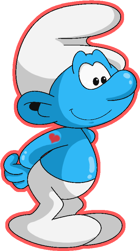 Detail Smurf Vector Nomer 33