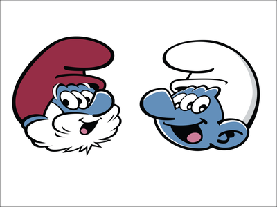 Detail Smurf Vector Nomer 34