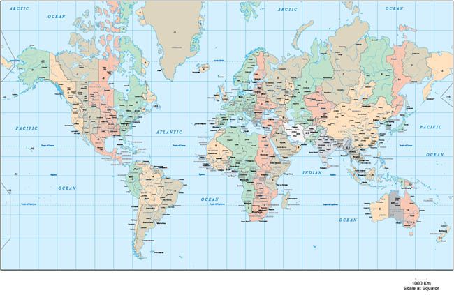 Detail World Map Images Free Download Nomer 12