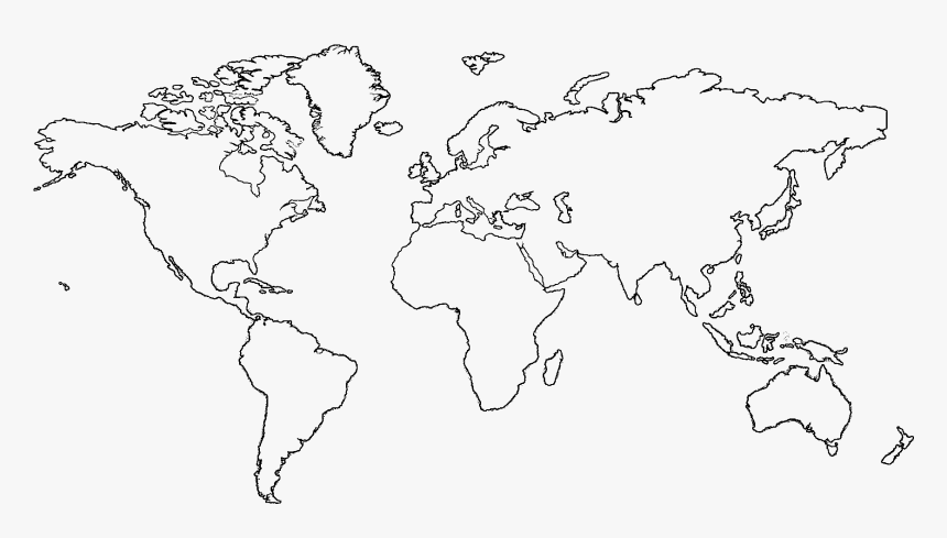 Detail World Map Outline Transparent Background Nomer 12