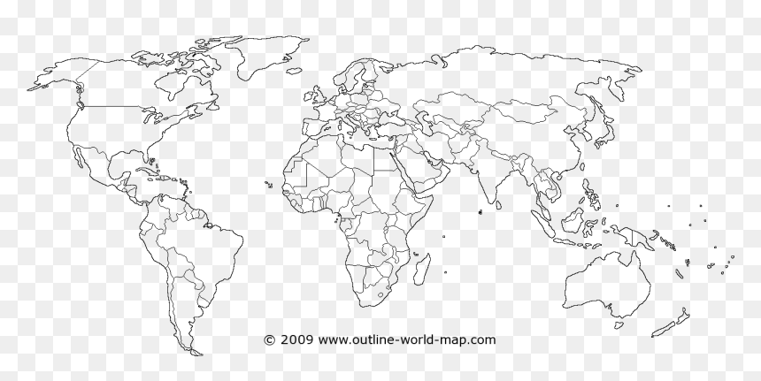 Detail World Map Outline Transparent Background Nomer 19