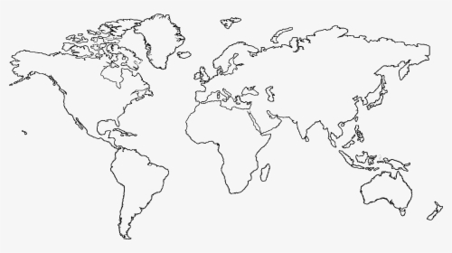 Detail World Map Outline Transparent Background Nomer 3