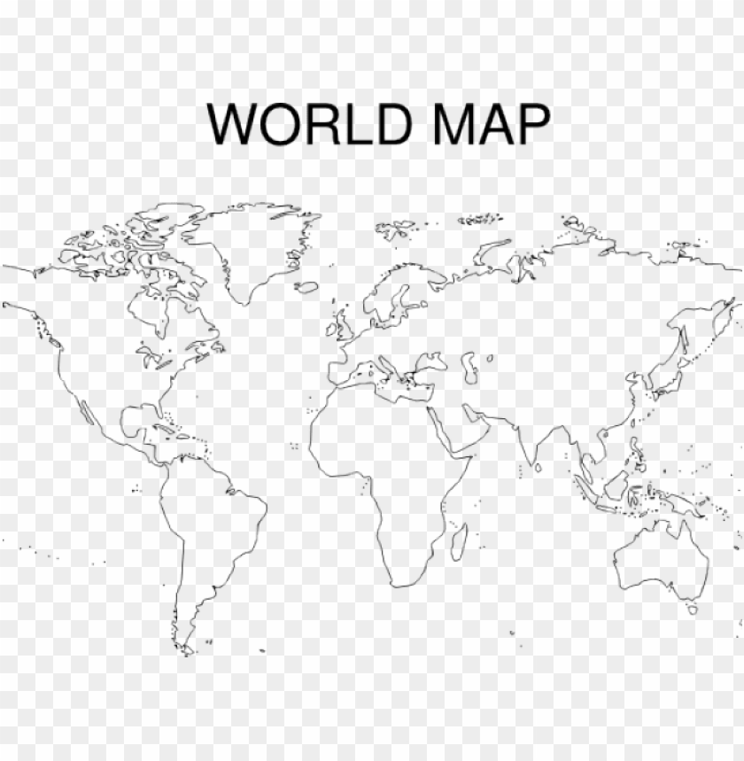 Detail World Map Outline Transparent Background Nomer 27