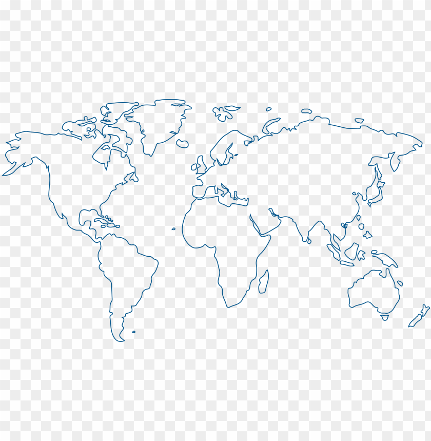 Detail World Map Outline Transparent Background Nomer 4