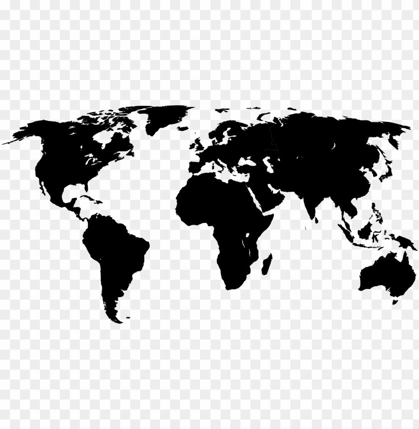 Detail World Map Outline Transparent Background Nomer 52