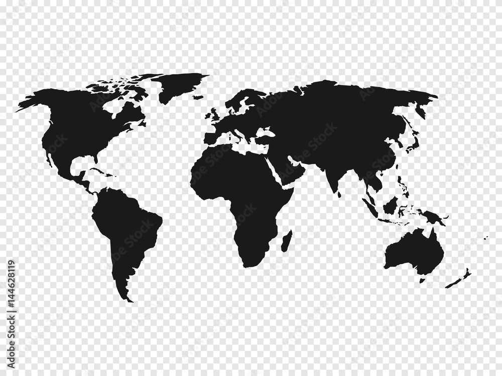 Detail World Map Outline Transparent Background Nomer 53