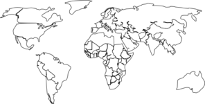 Detail World Map Outline Transparent Background Nomer 58
