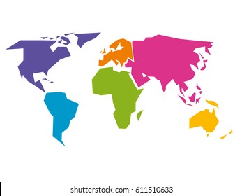 Detail World Map Simple Nomer 14