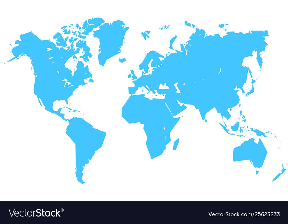 Detail World Map Simple Nomer 16