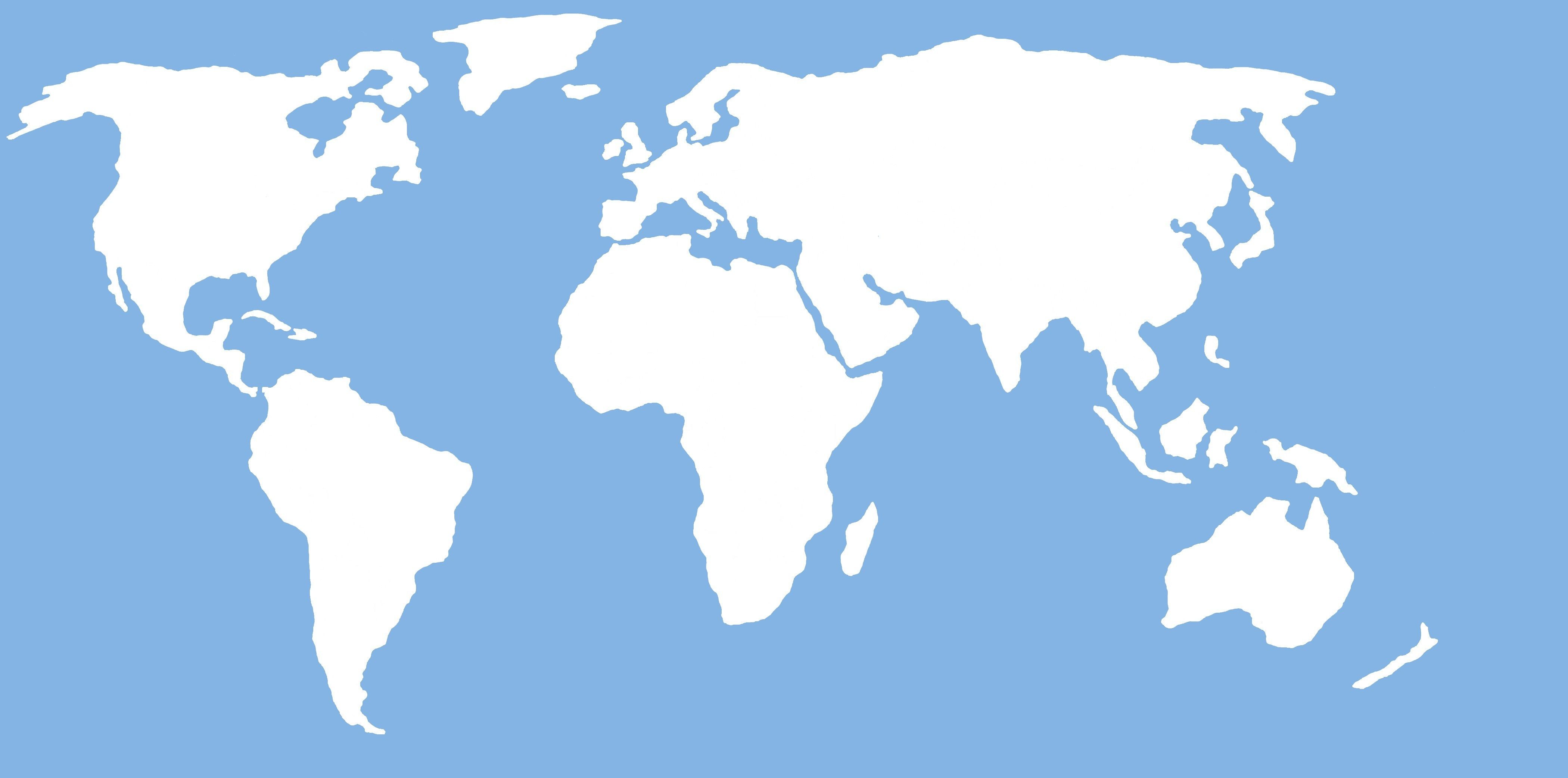 Detail World Map Simple Nomer 3