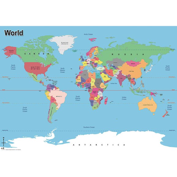 Detail World Map Simple Nomer 22