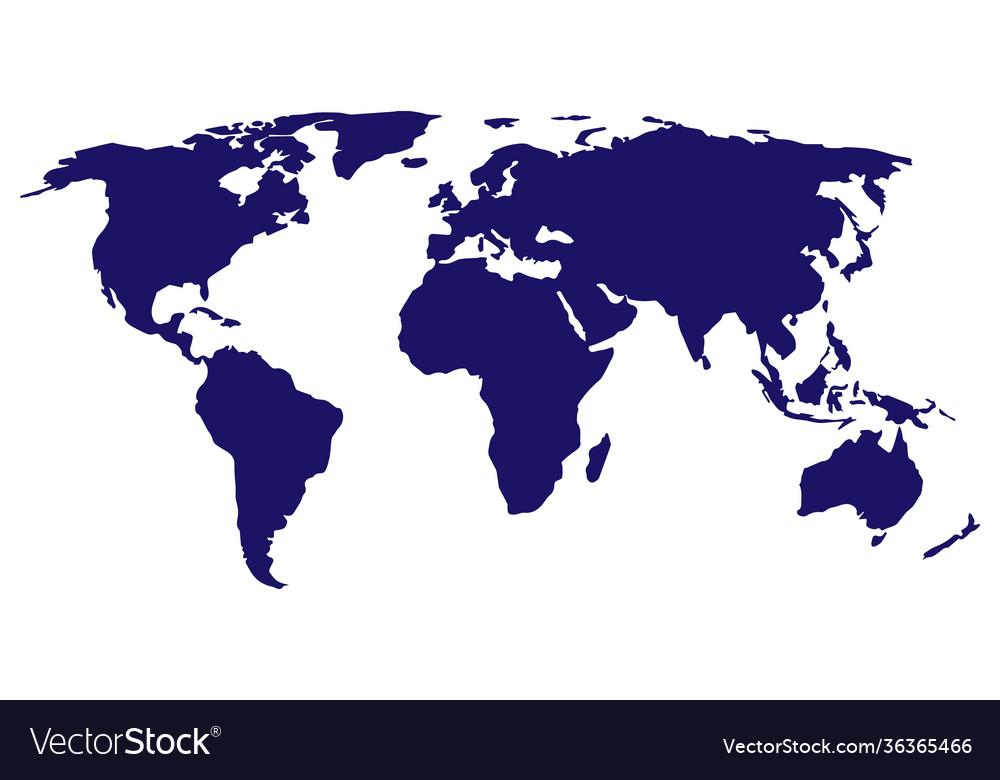Detail World Map Simple Nomer 27