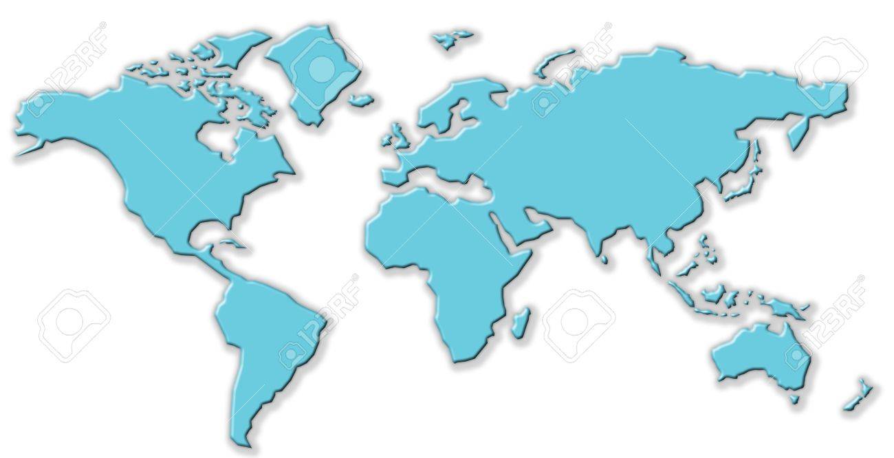 Detail World Map Simple Nomer 29
