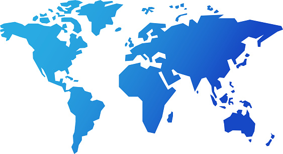 Detail World Map Simple Nomer 4