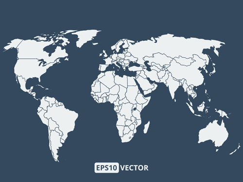 Detail World Map Simple Nomer 32