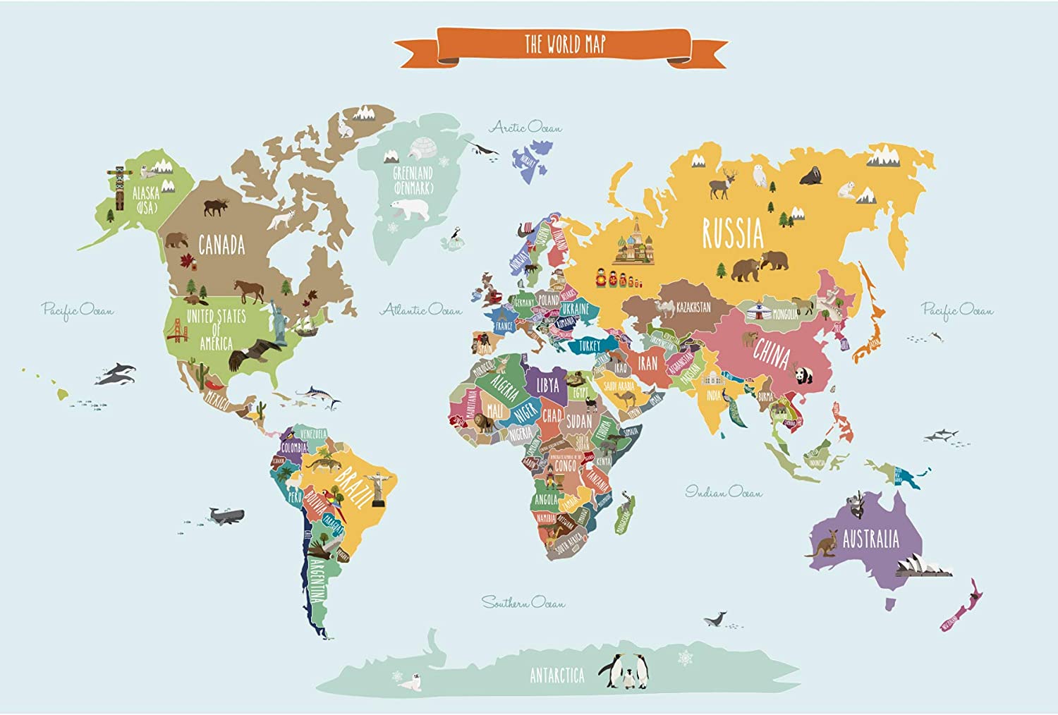 Detail World Map Simple Nomer 41