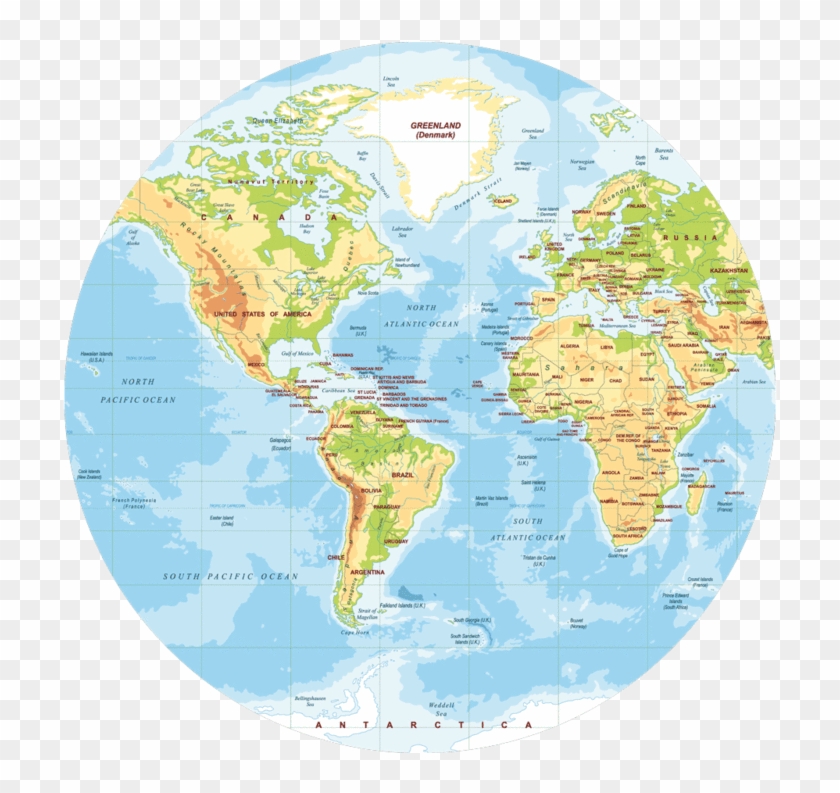 Detail World Map Simple Nomer 42