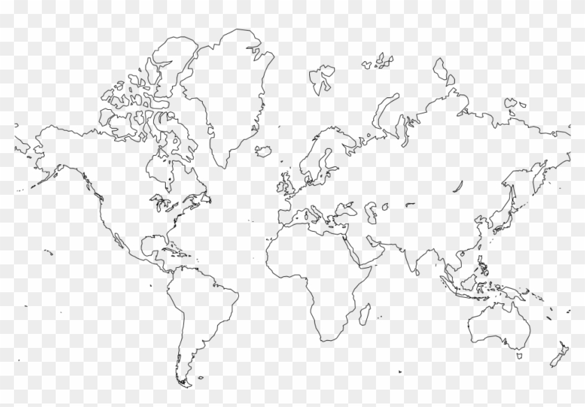 Detail World Map Simple Nomer 43