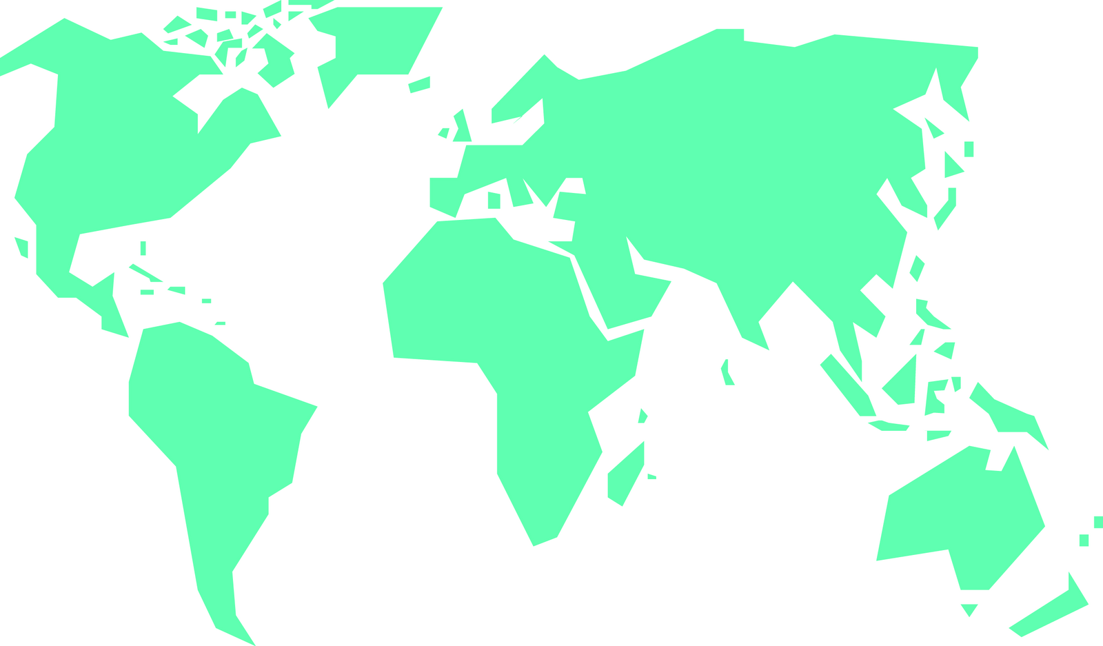 Detail World Map Simple Nomer 44
