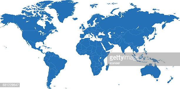 Detail World Map Simple Nomer 52