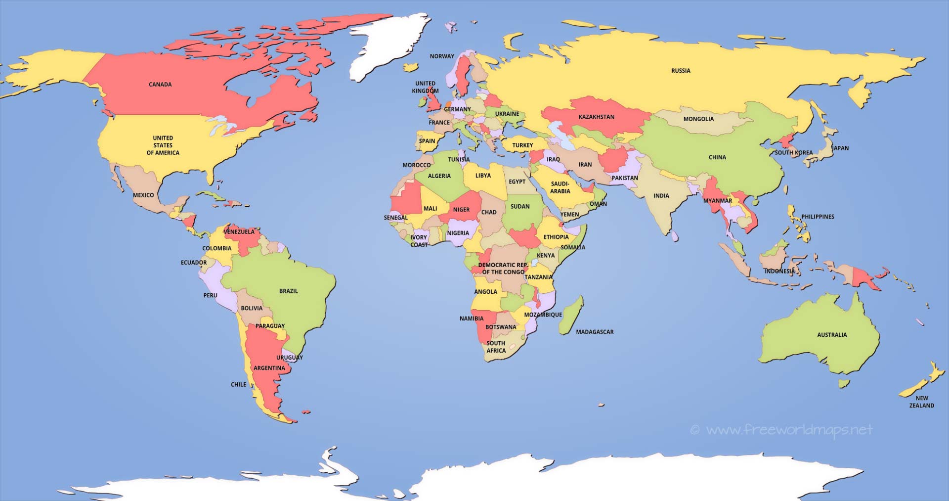 Detail World Map Simple Nomer 54
