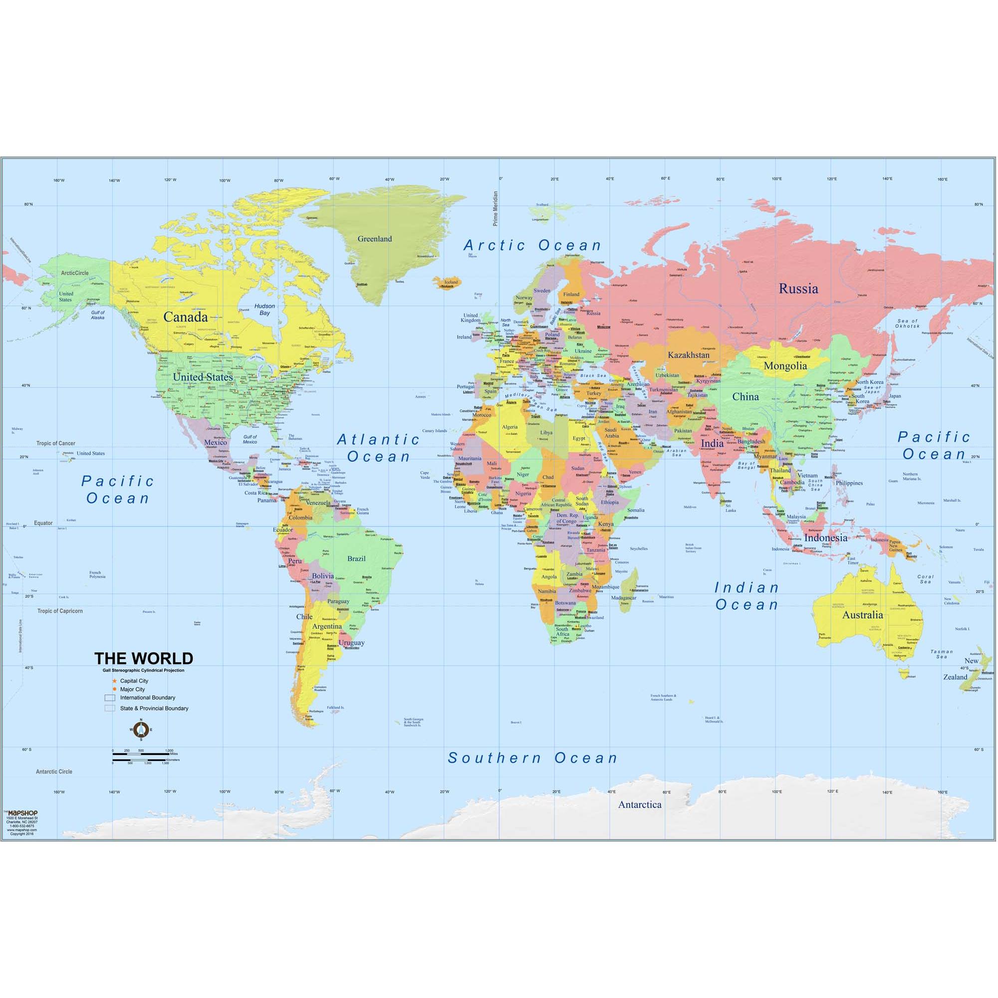 Detail World Map Simple Nomer 9