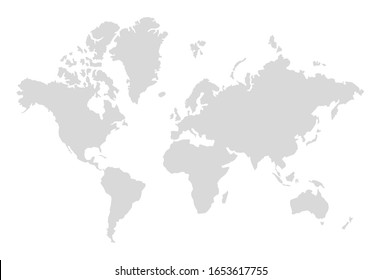 Detail World Map Simple Nomer 10