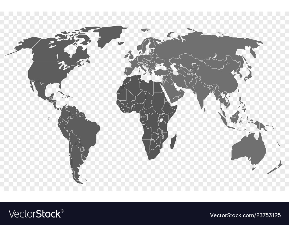 Detail World Map With Transparent Background Nomer 2