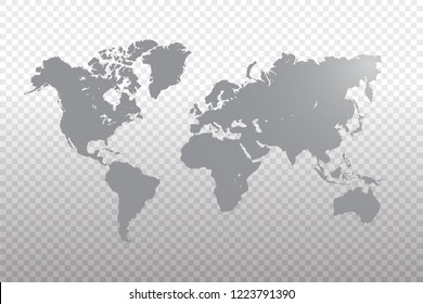 Detail World Map With Transparent Background Nomer 21