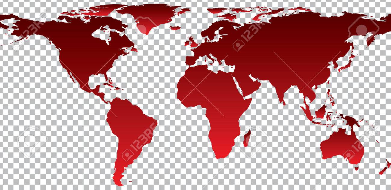 Detail World Map With Transparent Background Nomer 24