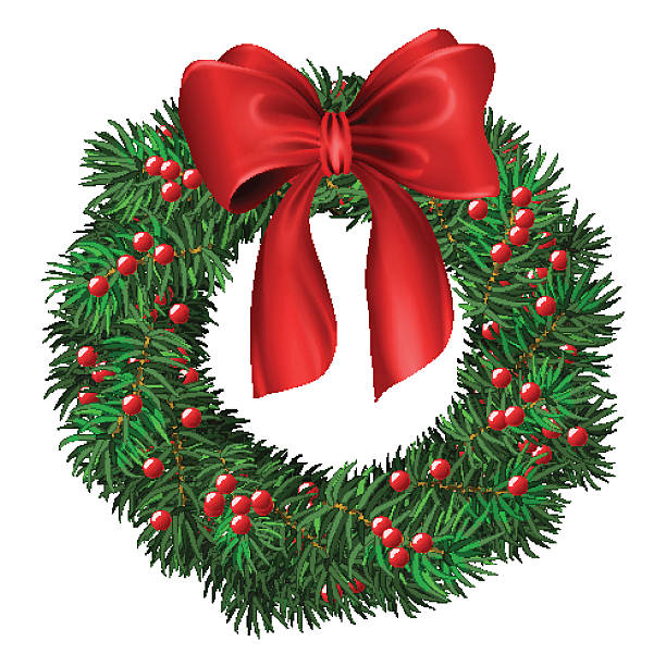 Detail Wreath Bow Clipart Nomer 2