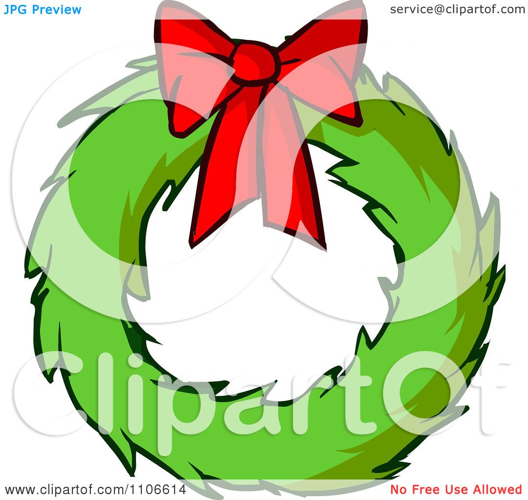 Detail Wreath Bow Clipart Nomer 16