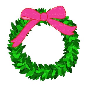 Detail Wreath Bow Clipart Nomer 20