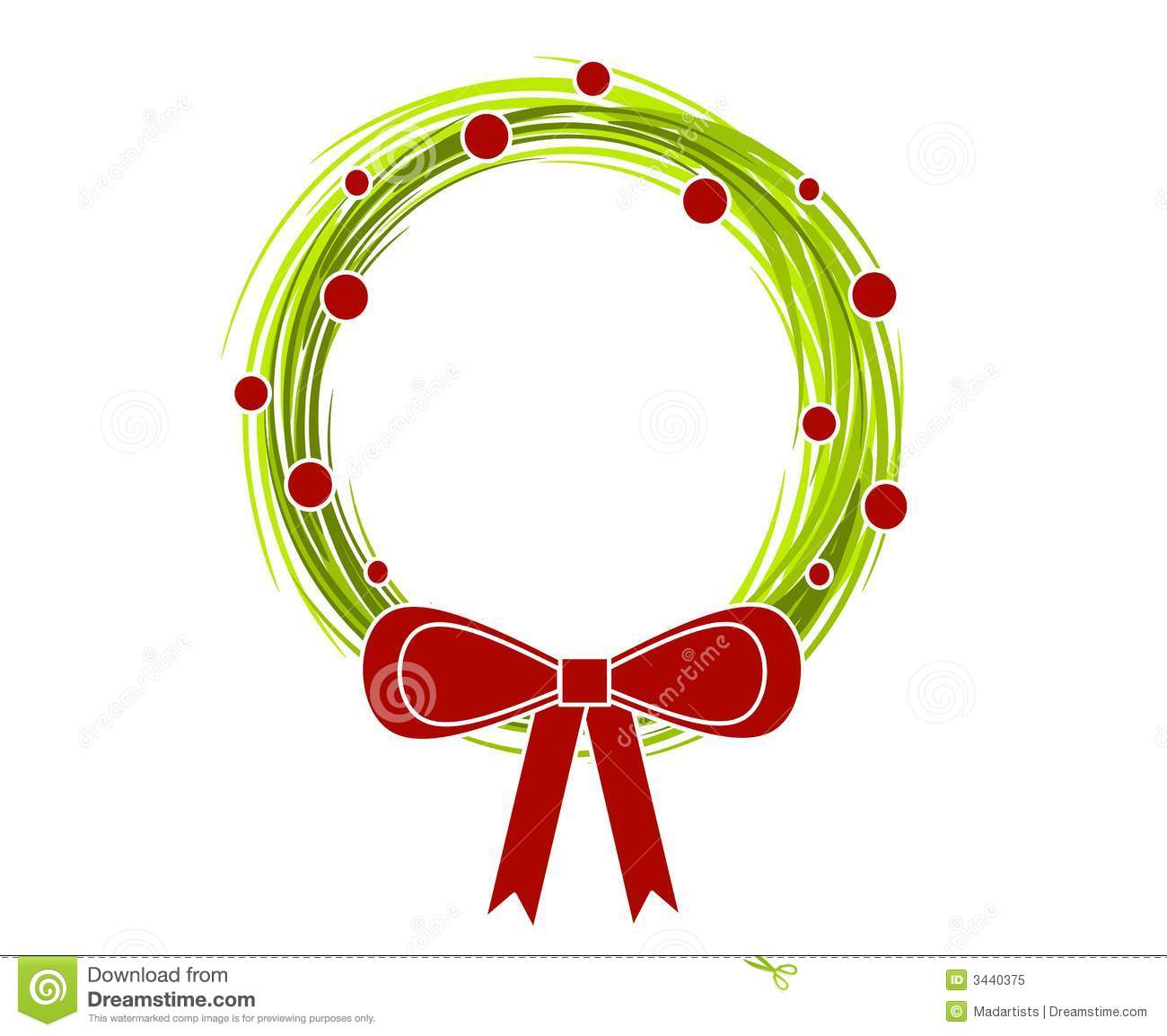 Detail Wreath Bow Clipart Nomer 23