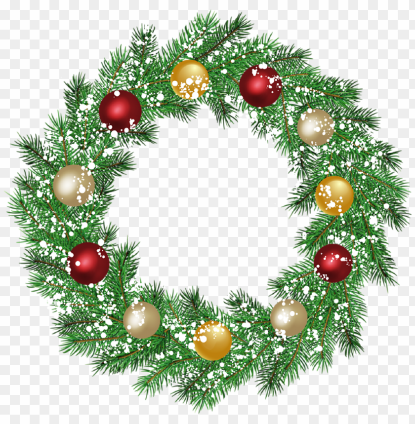 Detail Wreath Christmas Png Nomer 15