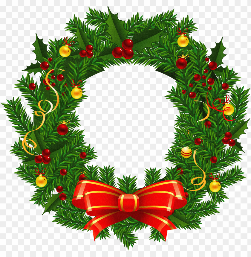 Detail Wreath Christmas Png Nomer 9