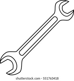 Wrench Clipart Black And White - KibrisPDR