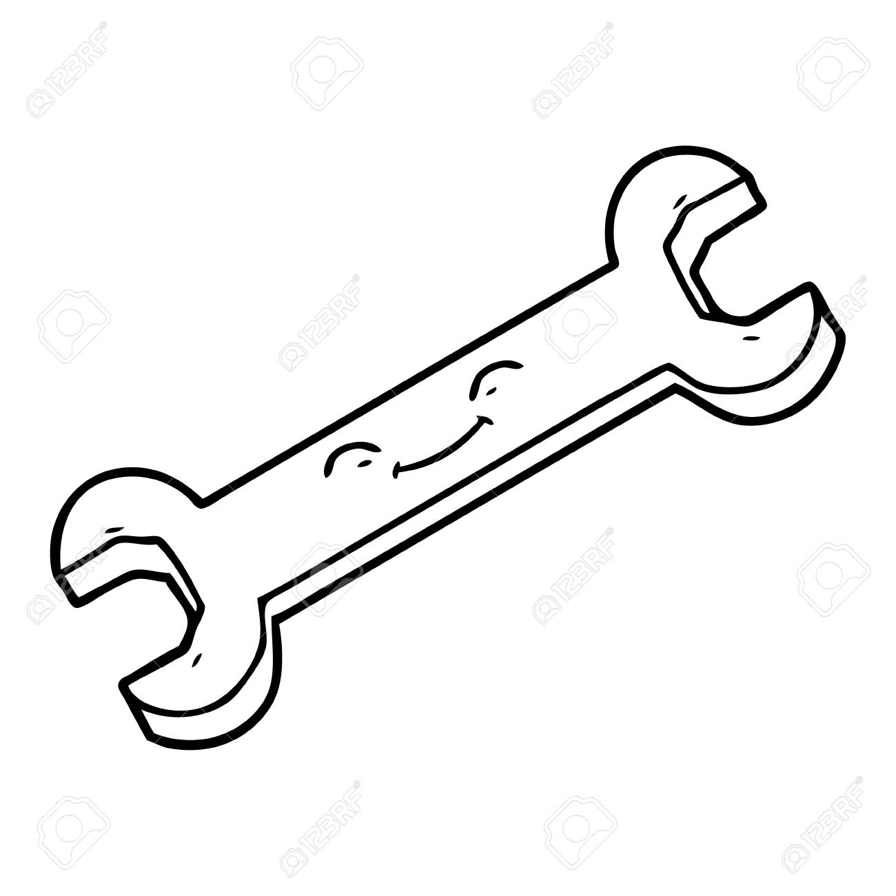 Detail Wrench Clipart Black And White Nomer 15